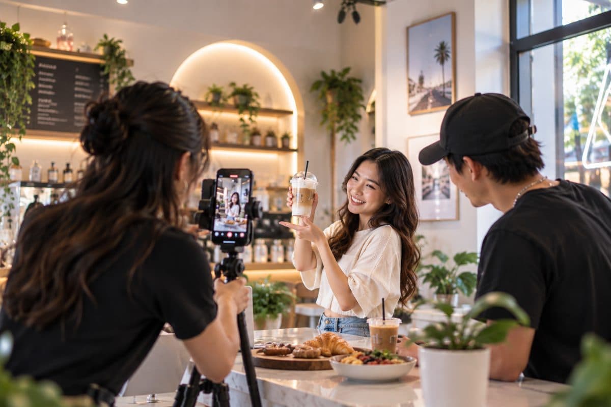ENTROPI creators filming in-store