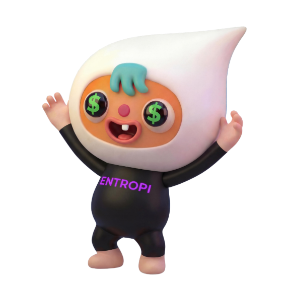 NOPI, the ENTROPI mascot, hyped
